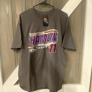 Joe Gibbs Racing Nascar Denny Hamlin Grey T-shirt - XL